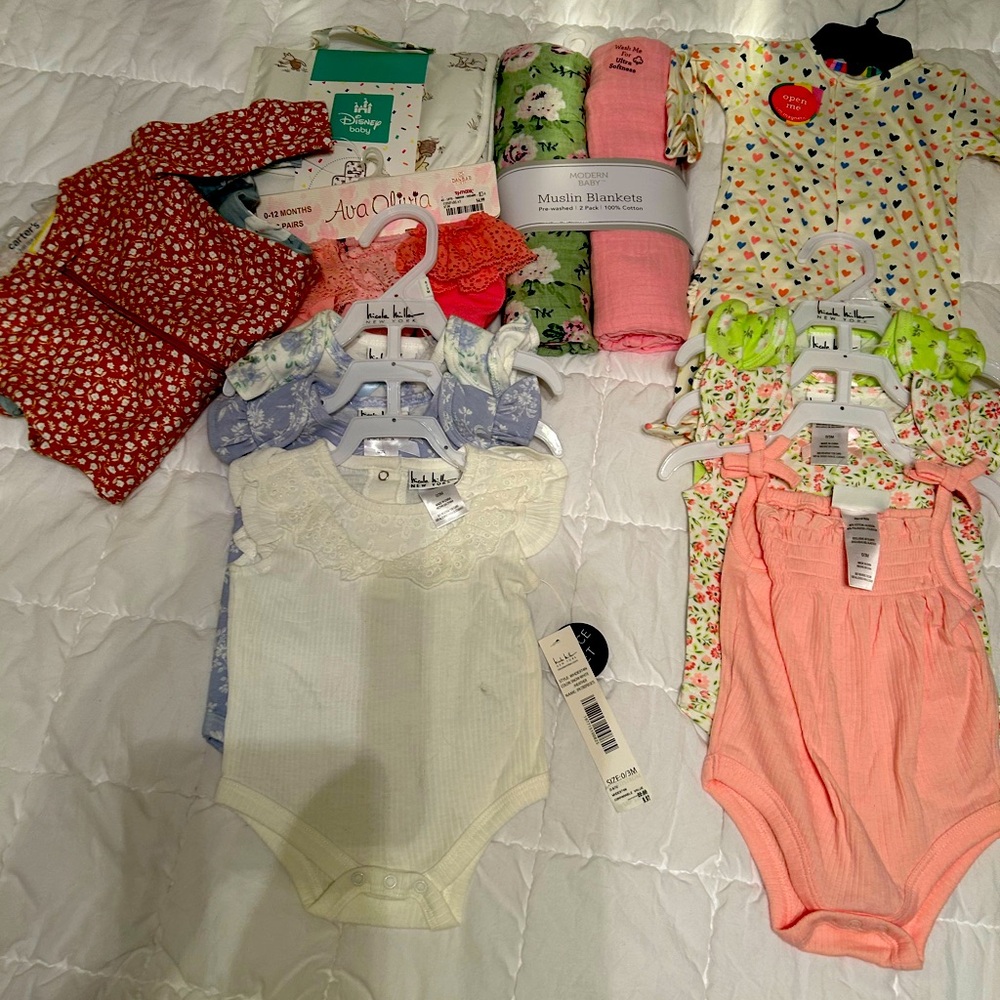 Assorted Bundle baby girl 0-3 months. All new with tags.